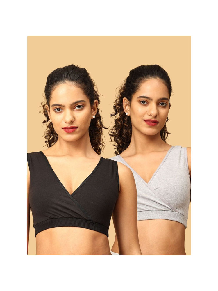 The Mom Store Maternity Nursing Sleep Bra (Pack of 2)-picture-10