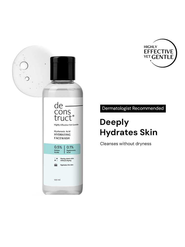 Deconstruct Hydrating Face Wash, 0.5% Amino Acids + 0.1% Hyaluronic Acid, Deeply Cleanses & Hydrates-image-49
