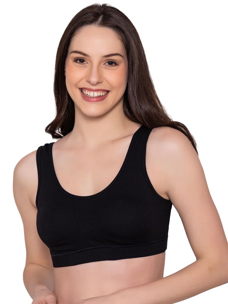 Bonjour Women's Wire Free Padded Cotton Full Coverage Sports Bra-picture-35