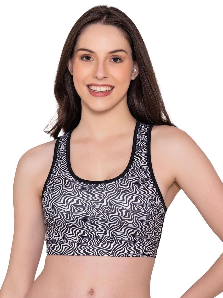 Bonjour Women's Wire Free Padded Cotton Full Coverage Sports Bra-picture-11