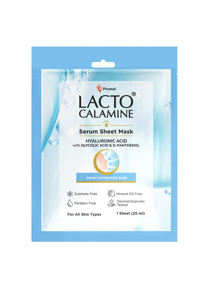 Lacto Calamine Hyaluronic Acid Face Serum Sheet Mask for Intense Hydration Refreshing Plumpy & Dewy Skin-picture-23
