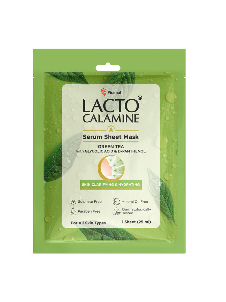 Lacto Calamine Green Tea Face Sheet Mask for Hydration, Calm & Clear Skin that Soothes Acne-image-10