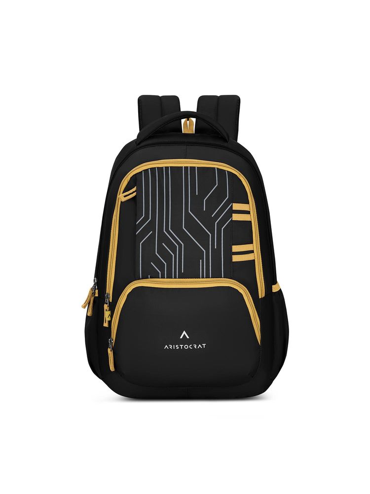Aristocrat Unisex Circuit Black Casual Backpack-picture-37