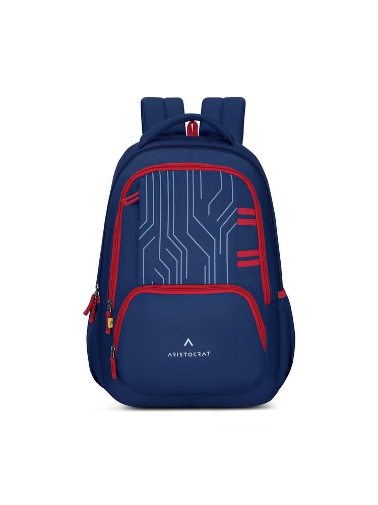 Aristocrat Unisex Circuit Blue Casual Backpack-picture-11