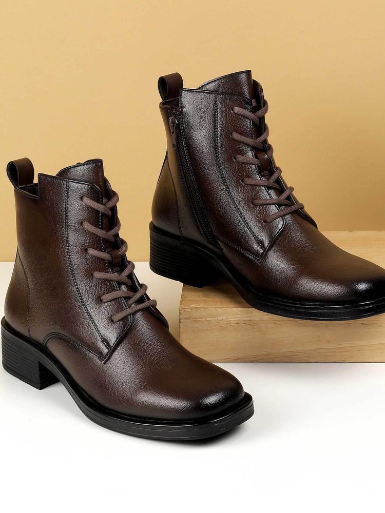 Mochi Women Brown Casual Boots-picture-25