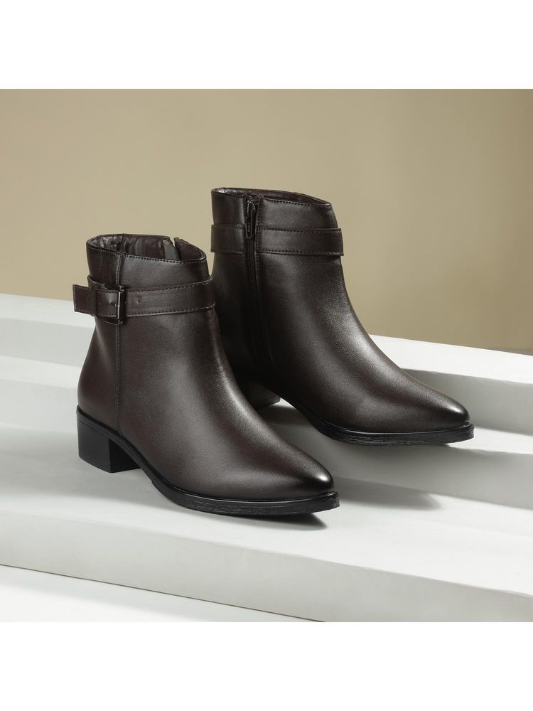 Mochi Women Brown Casual Boots-picture-43