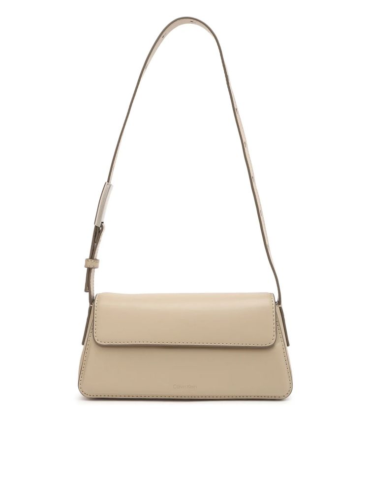 calvin klein fashion Calvin Klein Solid Beige Polyester Baguette Bag-picture-14