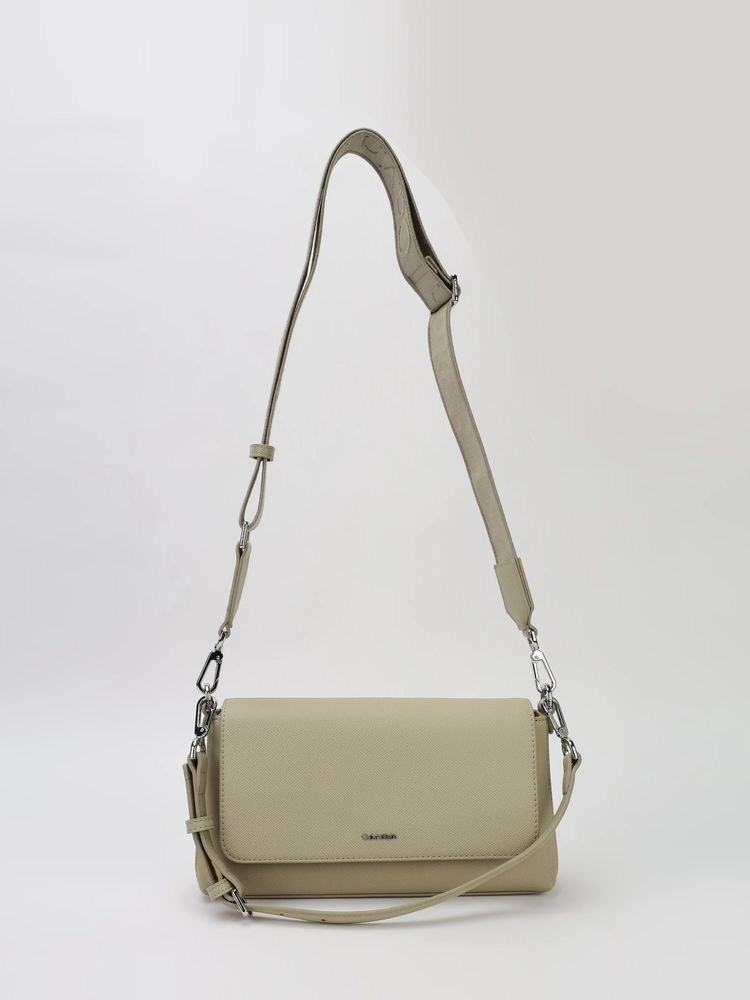 calvin klein fashion Calvin Klein Solid Green Pu Crossbody Bag with Detachable Handle-picture-17