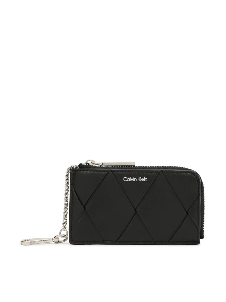 calvin klein fashion Calvin Klein Quilted Black Pu Zip-Around Wallet-picture-10