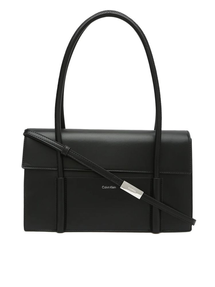 calvin klein fashion Calvin Klein Solid Black Polyester Shoulder Bag-picture-15