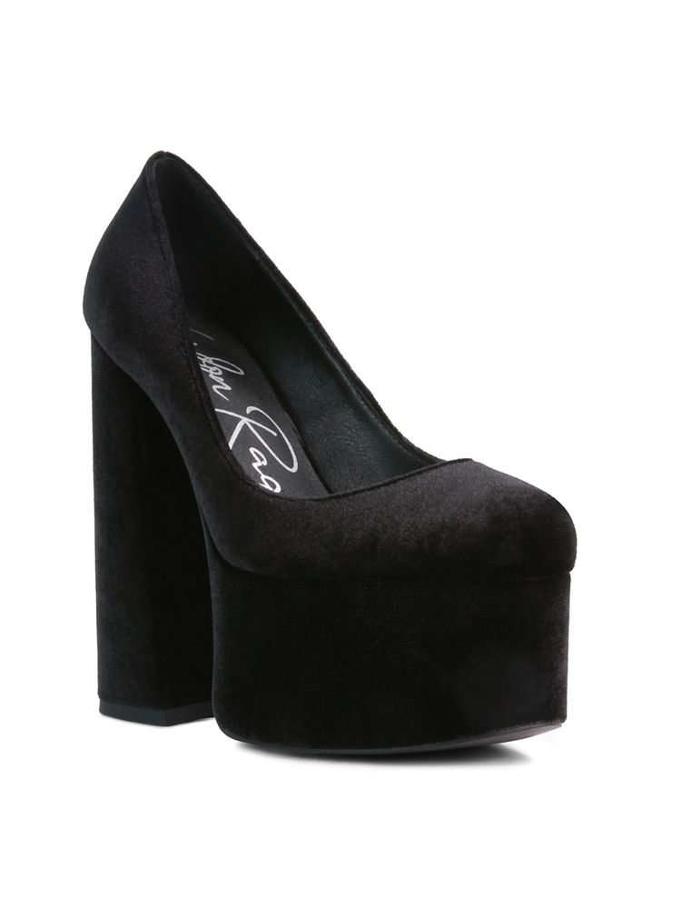London Rag Solid Black Pumps-picture-21