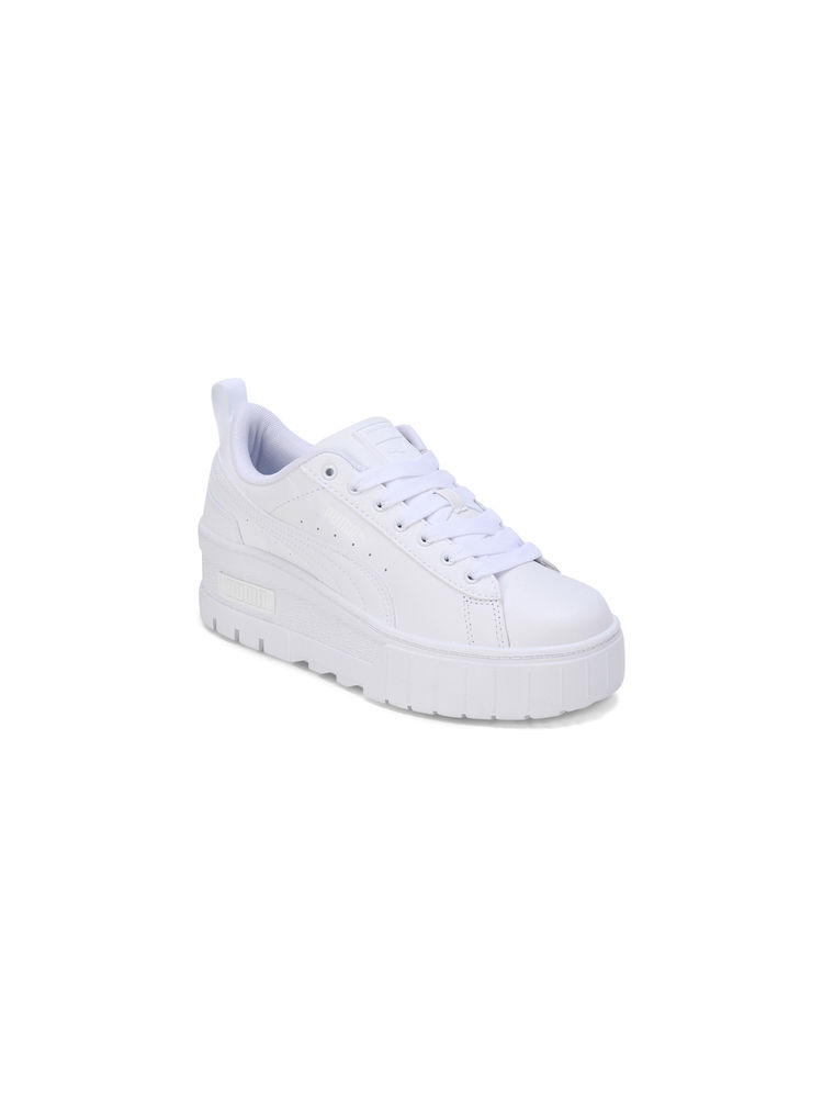 Puma Mayze Wedge Womens Off White Sneakers-image-40