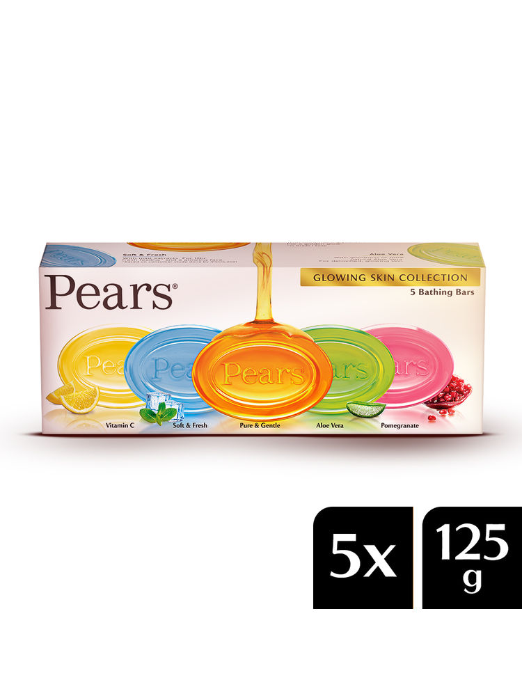Pears Glowing Skin Collection Variety 5 Bathing Bars