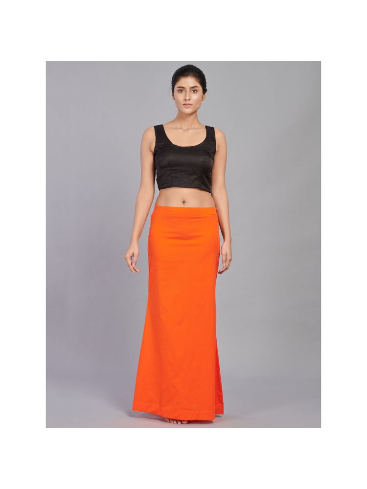 I AM BY DOLLYJAIN Cotton Lycra D'coat Orange-picture-23