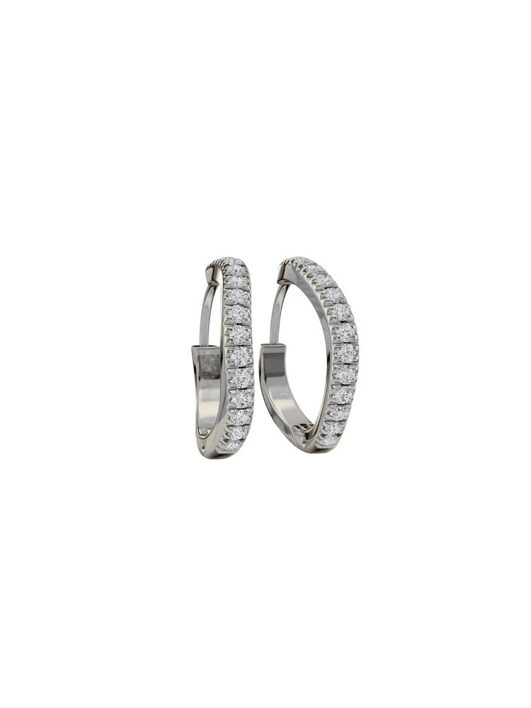 ANUSHKA JAIN JEWELLERY Wave Diamond Hoops-image-29