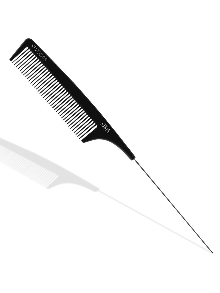 Vega Professional Pin Tail Comb Black Line - VPVCC 05