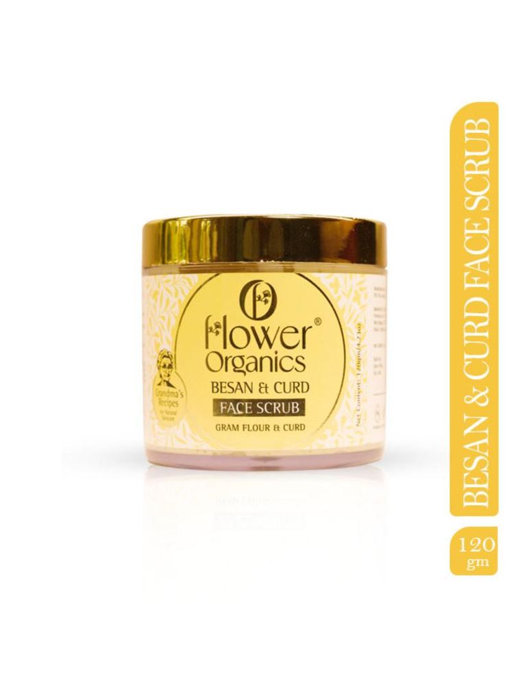Flower Organics Besan & Curd Face Scrub-image-8