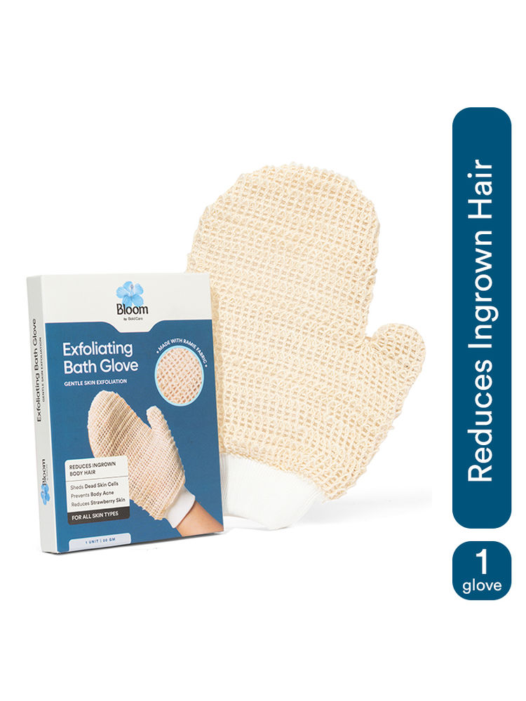 Bloom by Boldcare Exfoliating Bath Glove For Ingrown Hair & Strawberry Legs For Sensitive Skin
