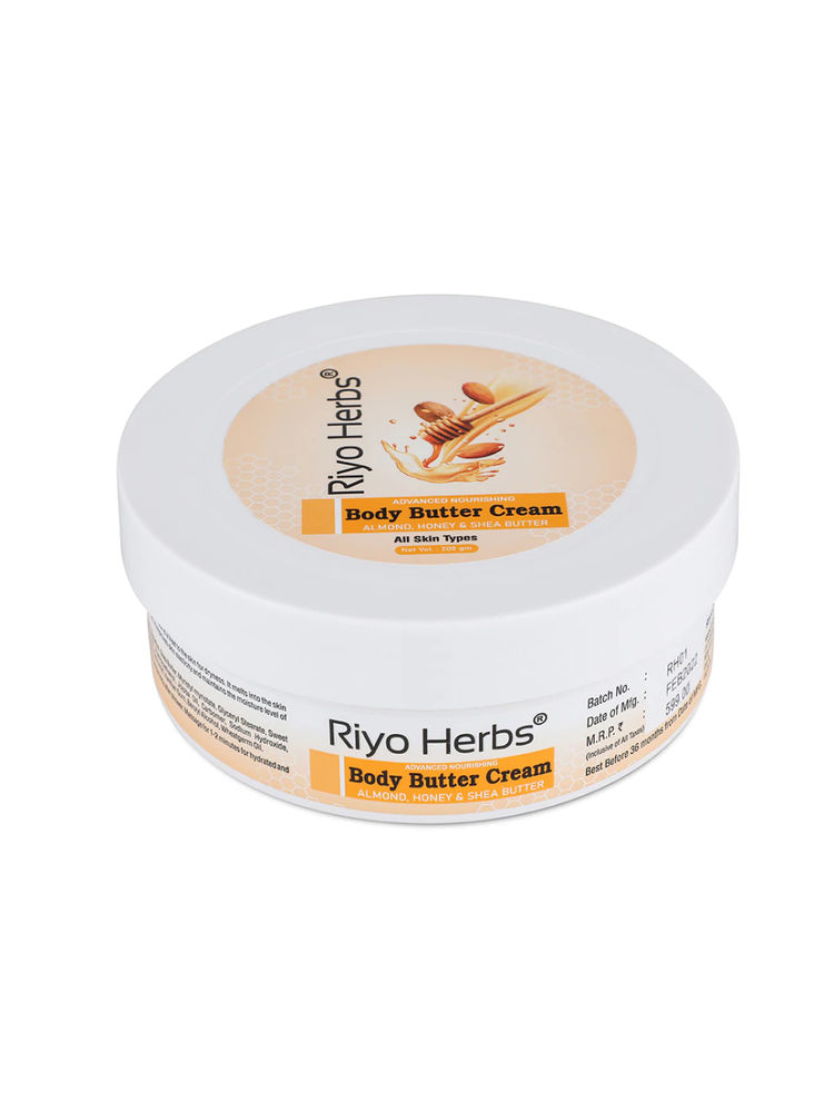 Riyo Herbs Body Butter Cream Infused with Almond Oil & Honey