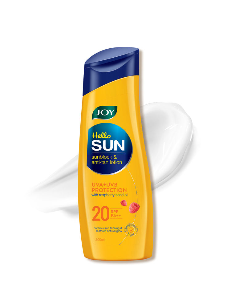 Joy Hello Sun Body Sunscreen Lotion SPF 20 PA++ For Tan Control & Body Moisturization