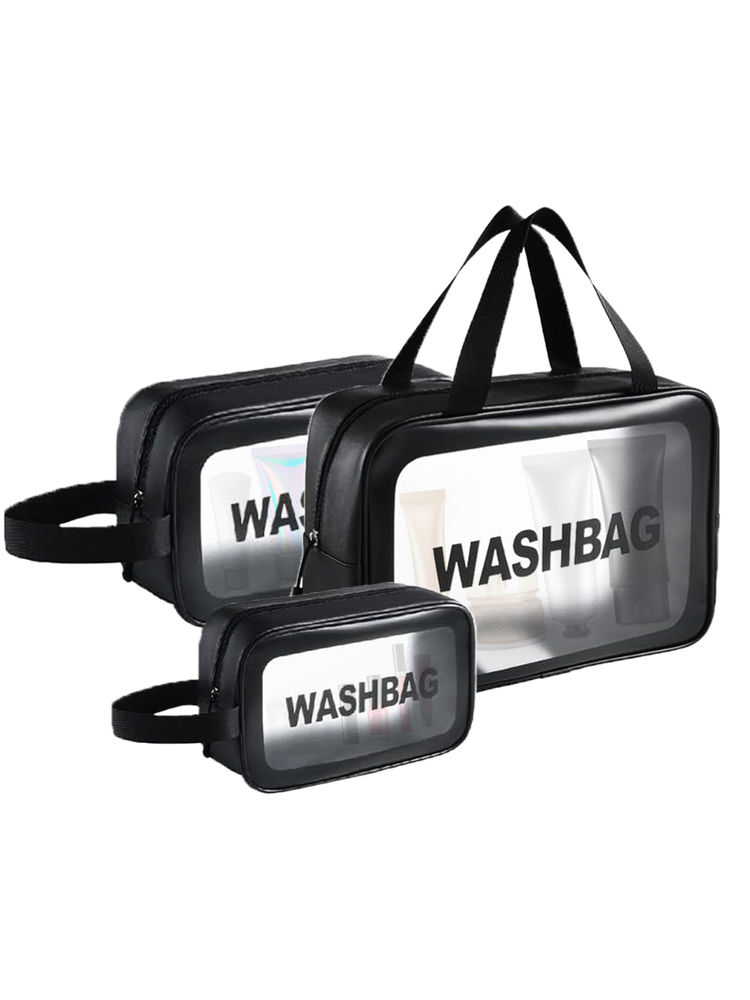 Matra Travel Wash Bags Set Of 3 Transparent Toiletry Storage Makeup Organizer Cosmetic Pouches-picture-38