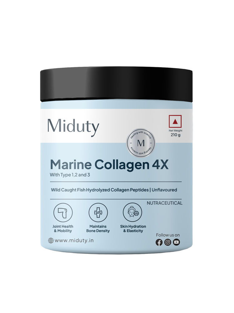 Miduty Marine Collagen 4X Hydrolysed Collagen Peptides Skin Elasticity Joint Health Unflavoured-image-5