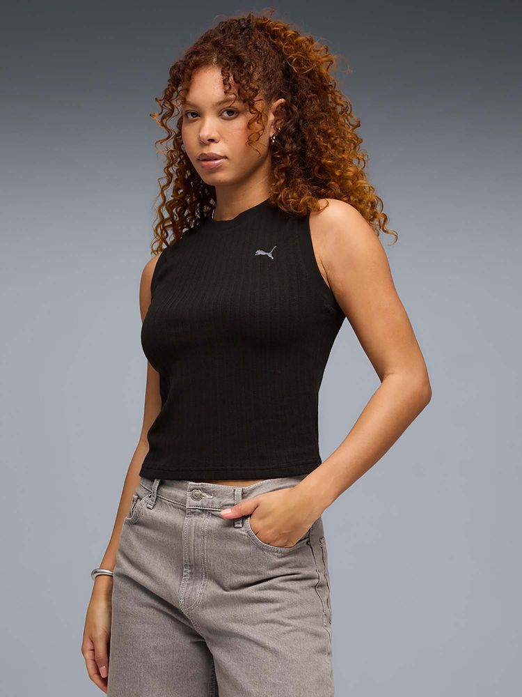 Puma HER Women's Sleeveless Black Tank Top-picture-24