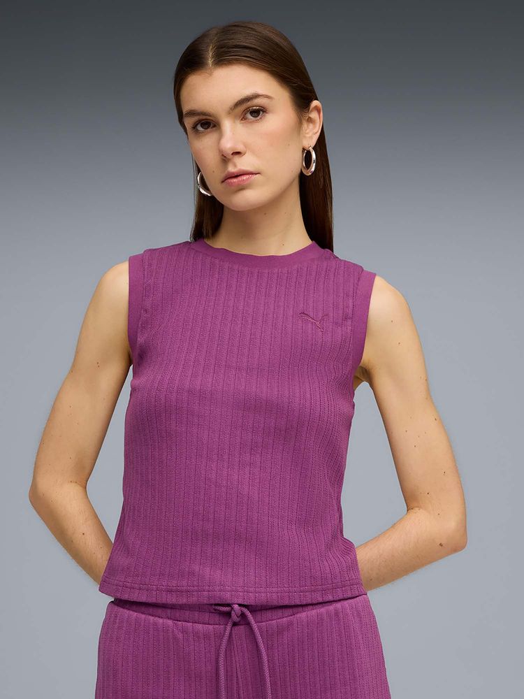 Puma HER Women's Sleeveless Purple Tank Top-picture-15