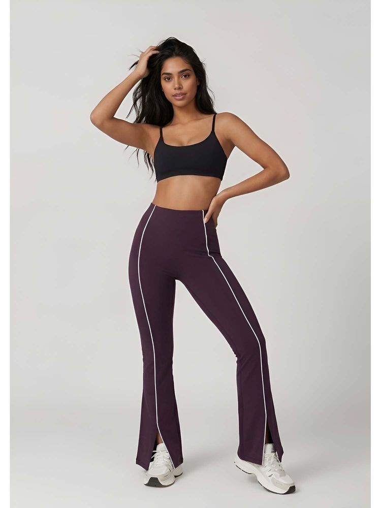 Rock Paper Scissors Front Slit Bootcut Tights-picture-18