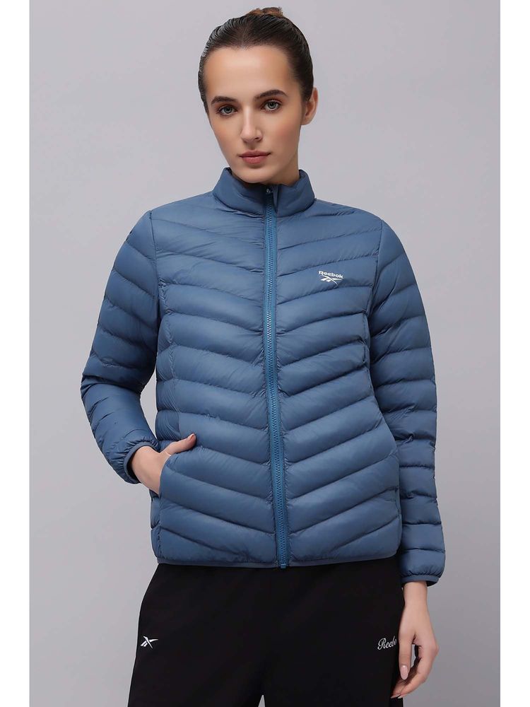 Reebok Women's Full Sleeve Blue Jacket-picture-23