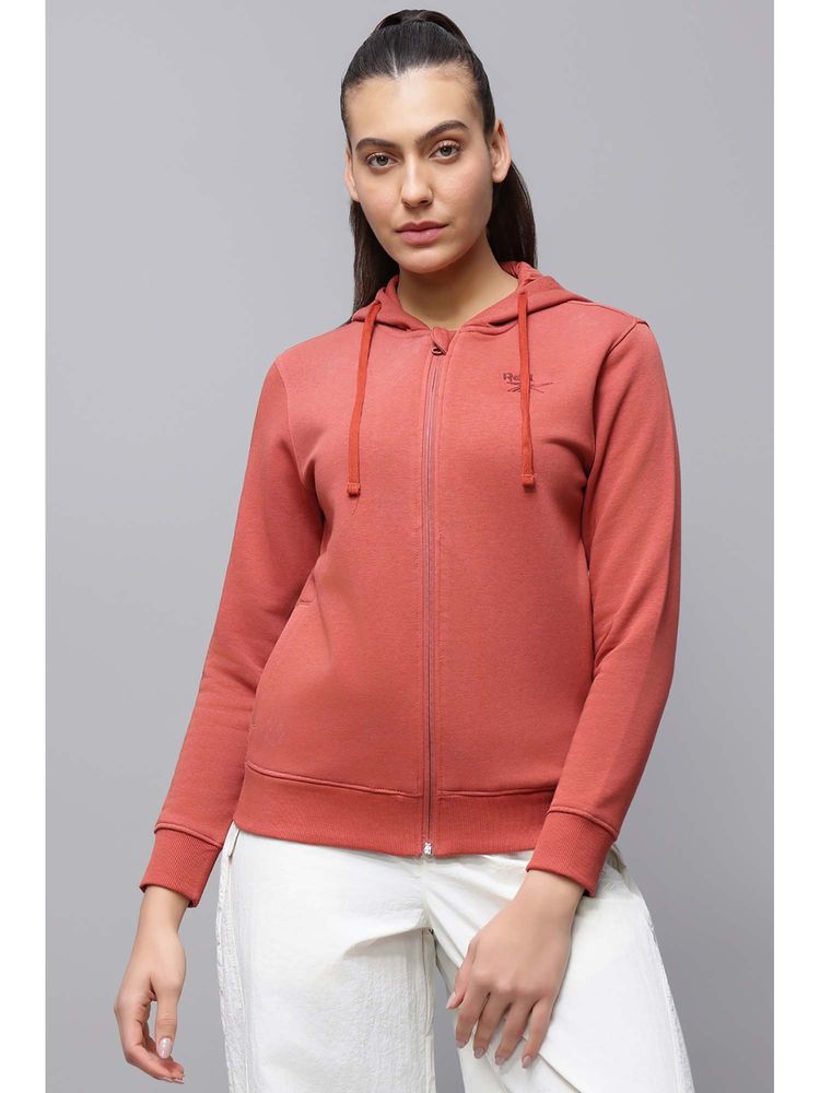 Reebok Women's Branded Fleece Pink Jacket-picture-13