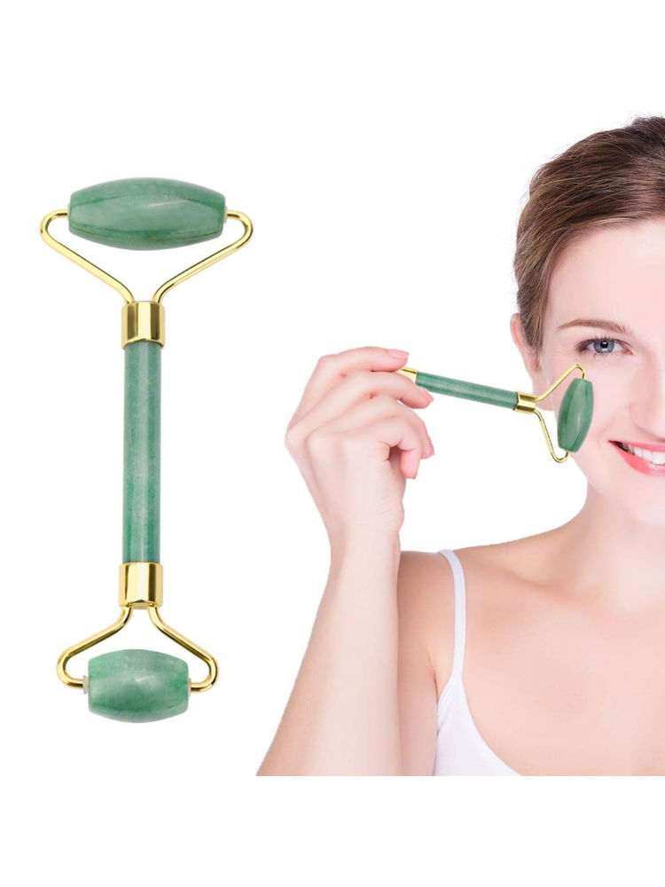 SEMINO Pure Jade Green Adventurine Roller For Face-image-32