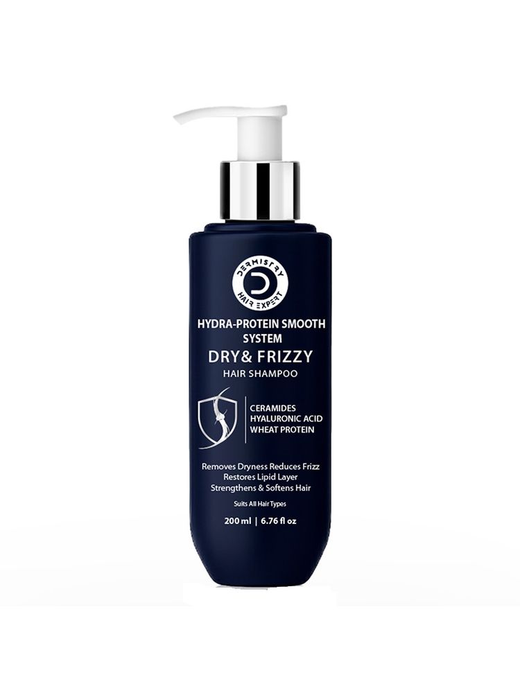 DERMISTRY Dry Frizzy Hair Ceramides Hyaluronic Acid Shampoo For Smoothening Hydrating Frizz Control-picture-18