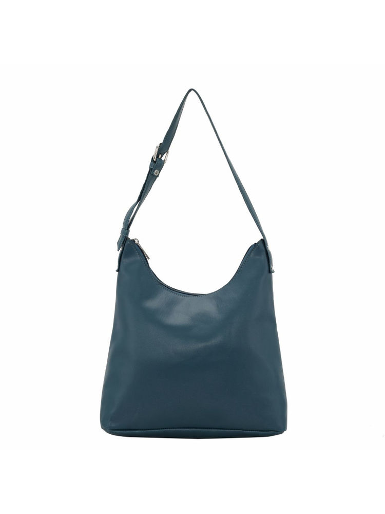 Toteteca Hobo Tassled Shoulder Bag Female Blue