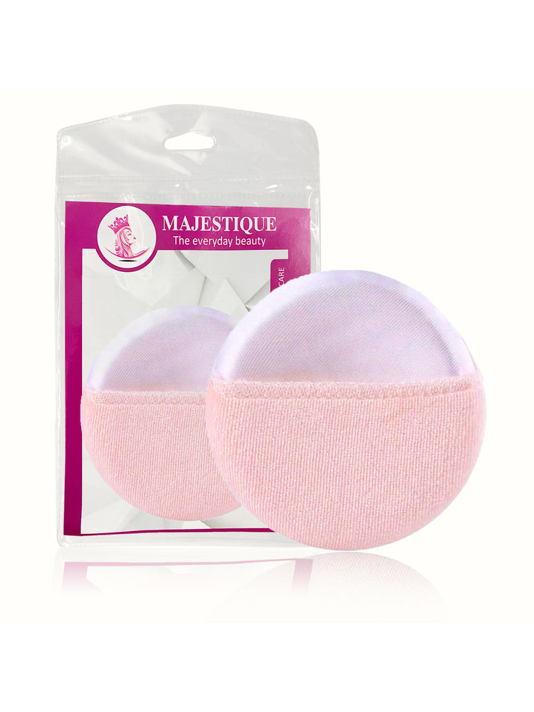 Majestique Round Cotton Powder Puffs, Washable Large Face Body Powder Puffs - Color May Vary-picture-37