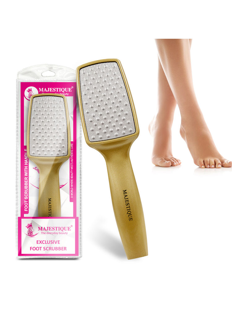 Majestique Professional Foot File - Laser-Cut Steel, Safe Dead Skin Remover - Color May Vary
