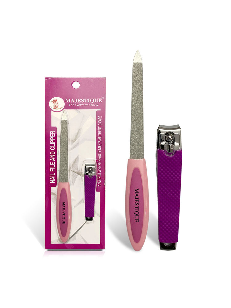 Majestique Nail File And Clipper Set - Colour May Vary-image-3