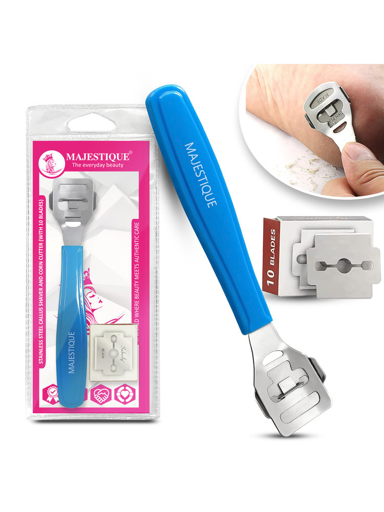 Majestique Corn Cutter Callus Remover For Foot With 10 Blades (Color May Vary)-picture-26