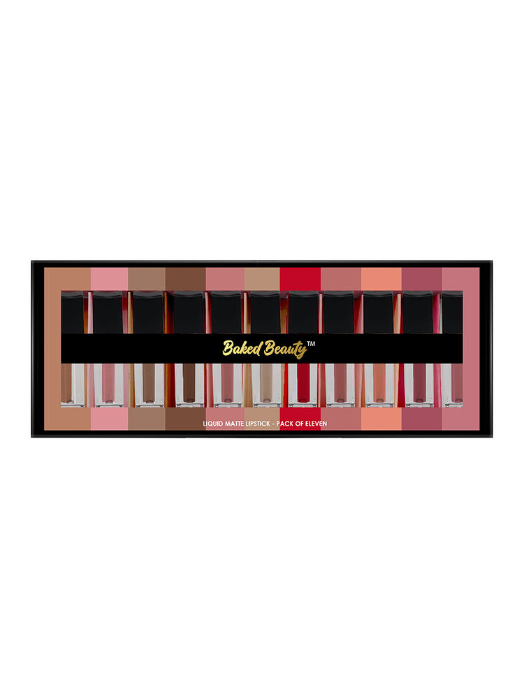 Baked Beauty Liquid Matte Lipstick - Pack of 11-image-46