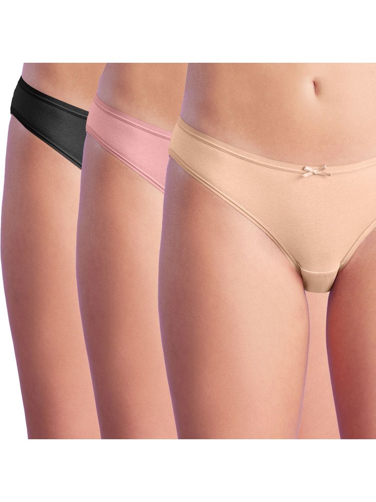 Nykd by Nykaa Women Bikini NYP030 Foxglove Black Mahogany (Pack of 3)-picture-23