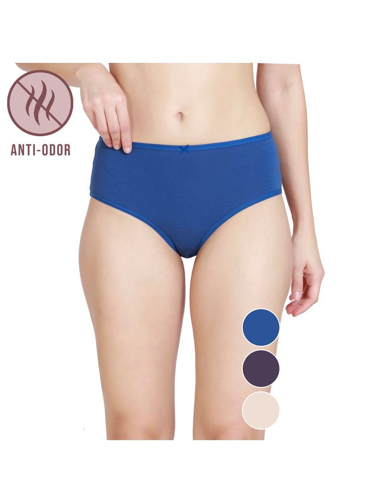 Nykd by Nykaa Women Hipster NYP033 Navy Grey Nude (Pack of 3)-picture-12