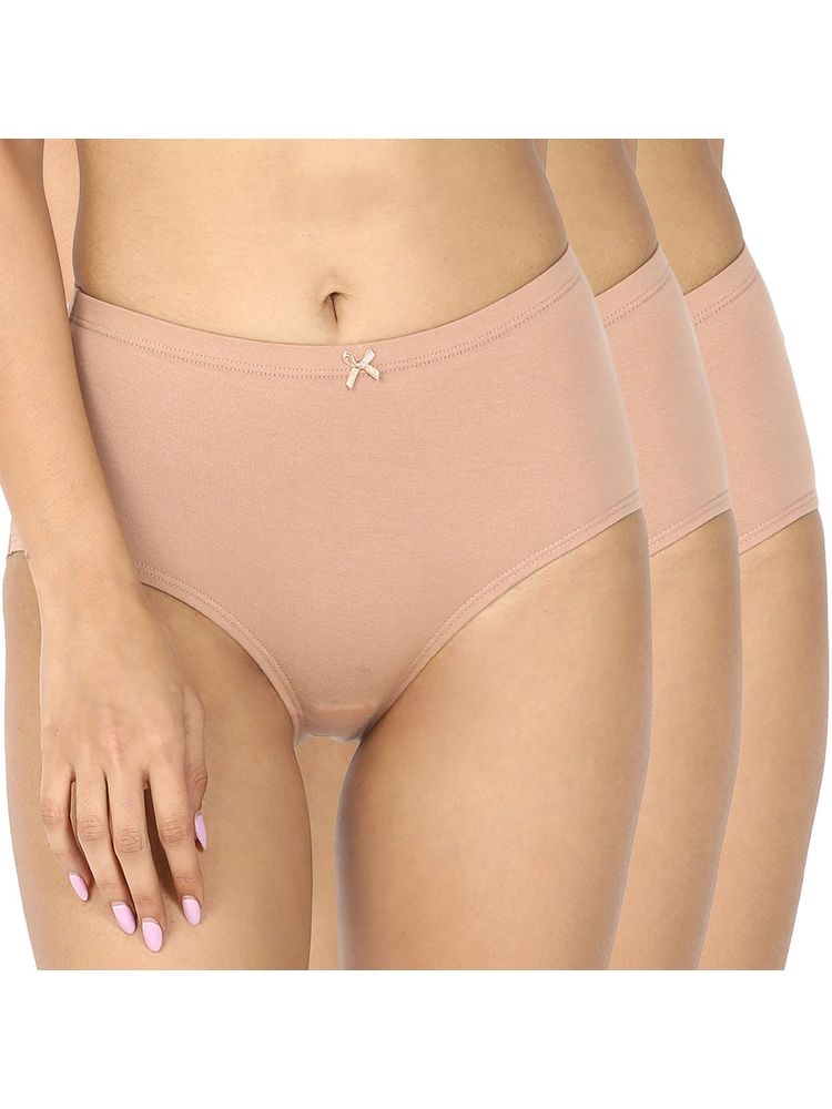 Nykd by Nykaa Women Full Brief NYP104 All Nude (Pack of 3)-picture-13