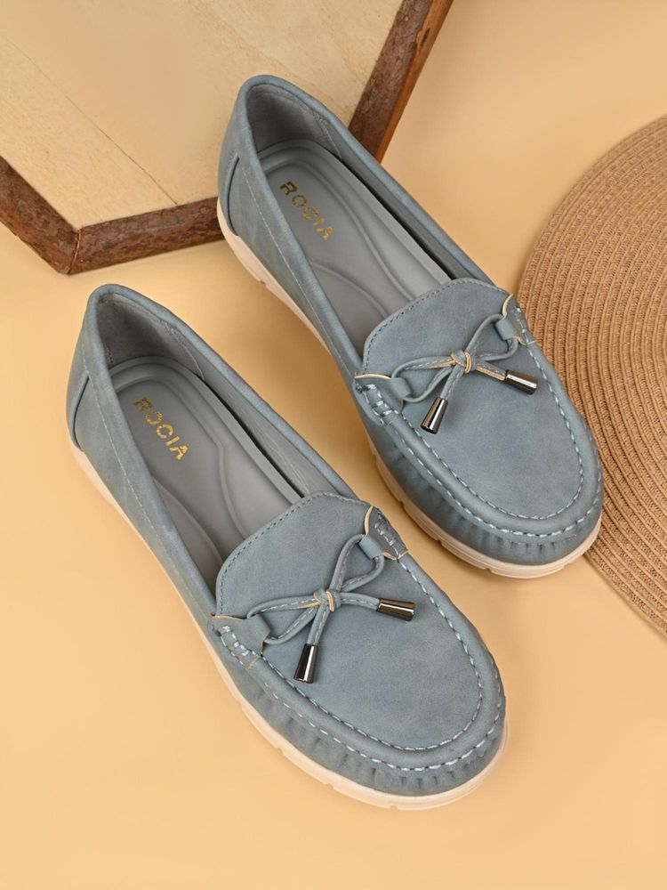 ROCIA Grey Women Smart Casual Moccasins-image-46