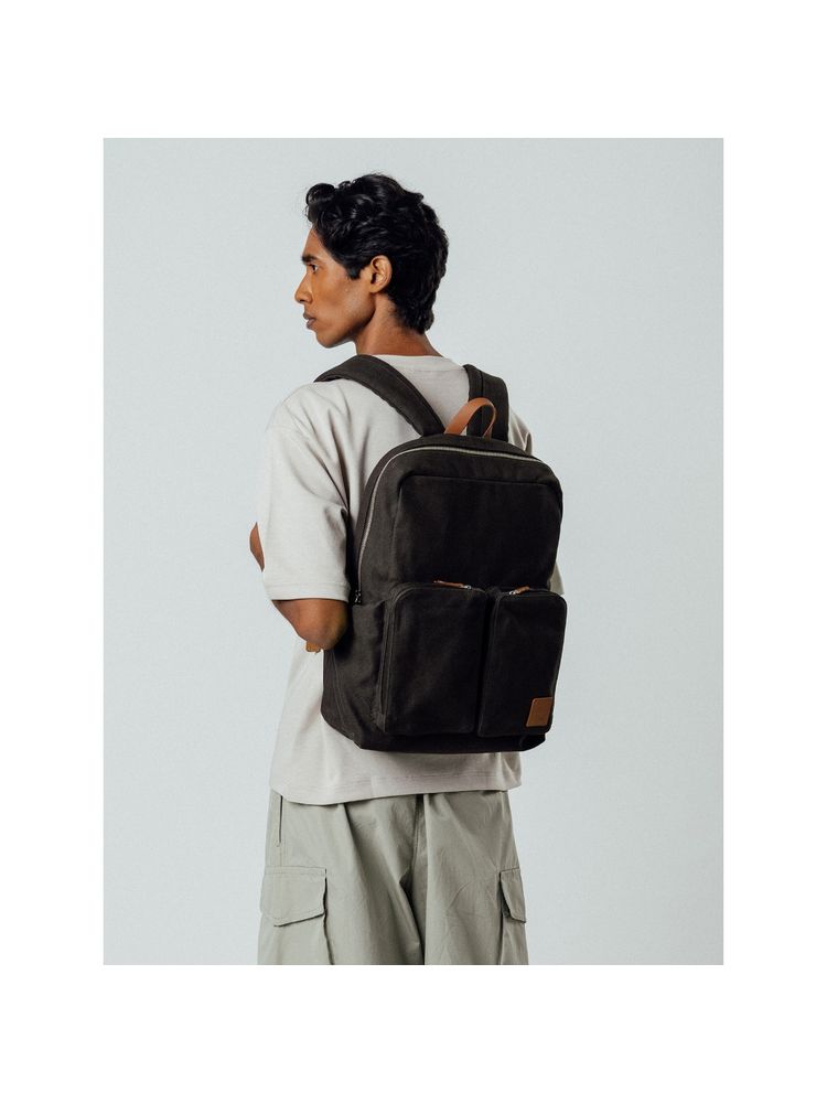 DailyObjects Dark Brown Clove Field Backpack-picture-16