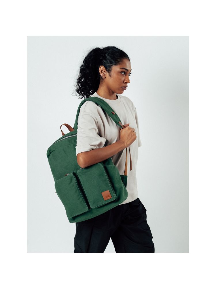 DailyObjects Forest Green Field Backpack-image-39