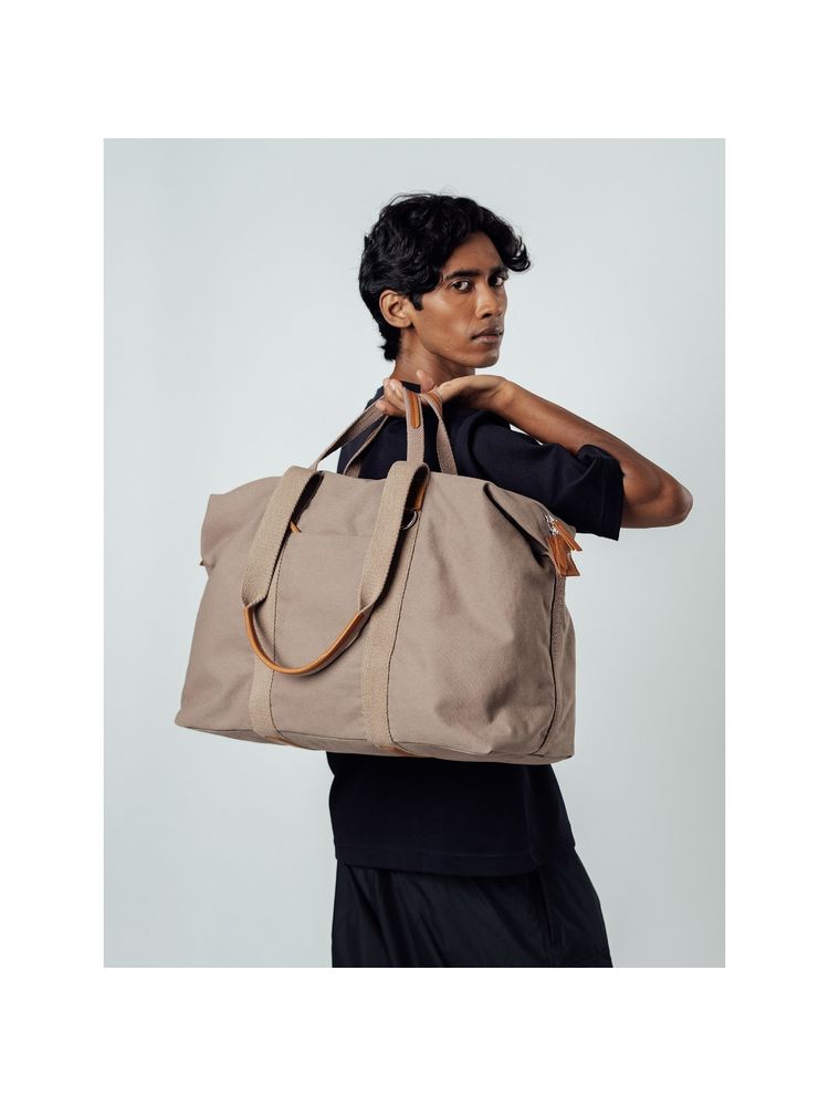 DailyObjects Khaki Beige Field Duffle Bag