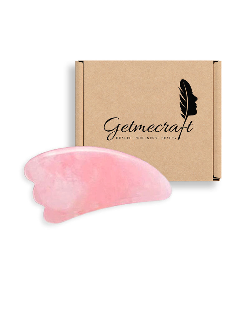 Getmecraft Rose Quartz Wing Shaped Gua Sha Facial Tool-picture-20