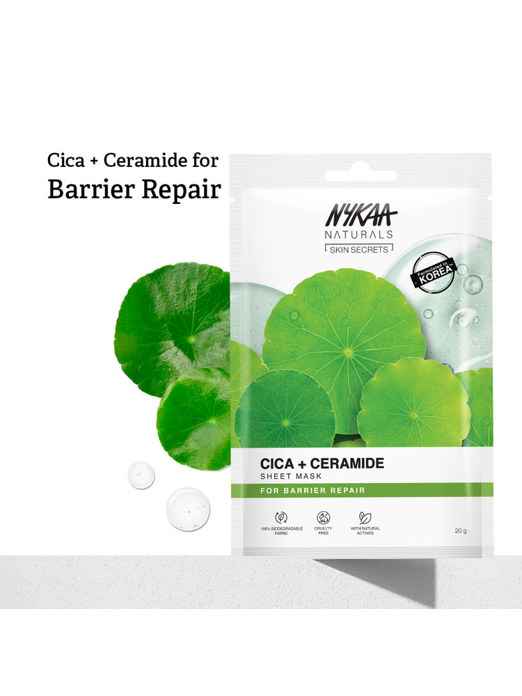 nykaa skin Nykaa Naturals Korean Sheet Mask With Cica & Ceramide For Barrier Repair & Deep Hydration Boost-picture-11