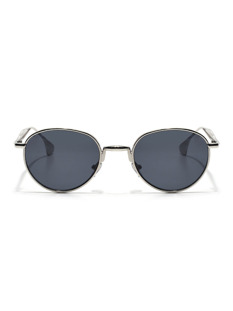 Voyage Unisex Grey Lens Round Polarized Sunglasses- 01MG (53)-image-48
