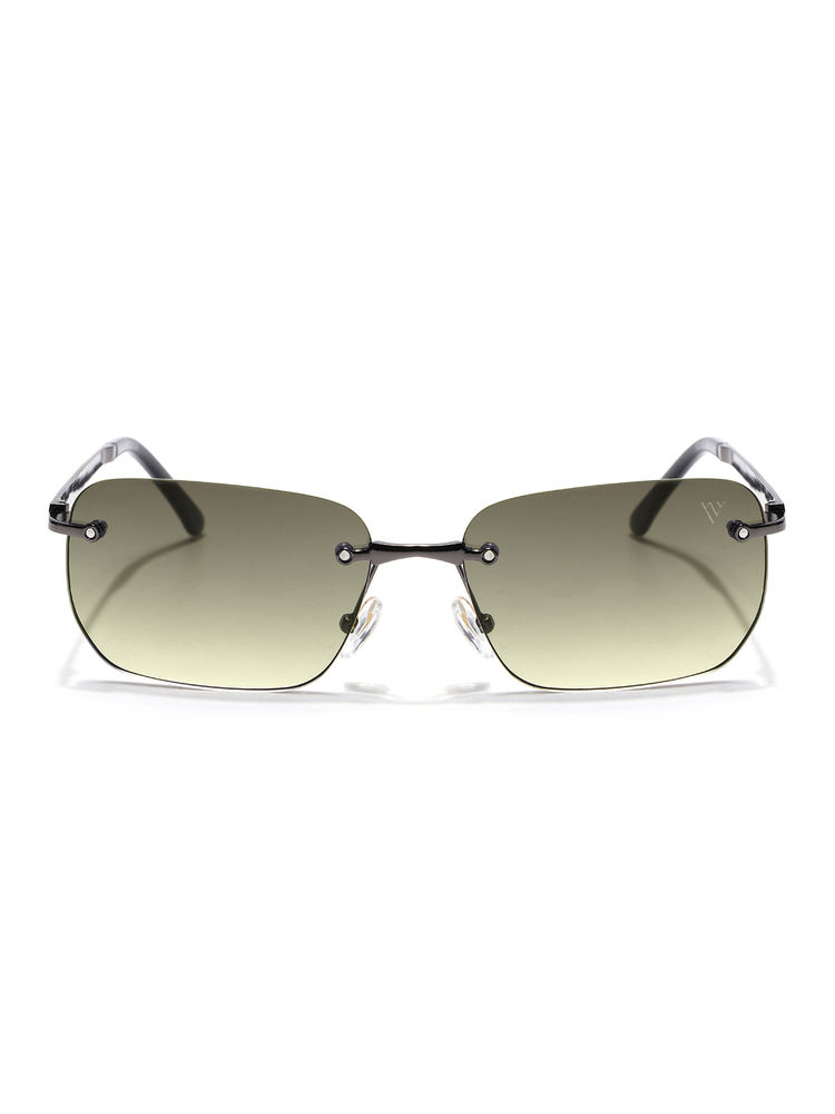 Voyage Unisex Green Lens Rimless Polarized Rectangle Sunglasses- 5G193 (52)-picture-16
